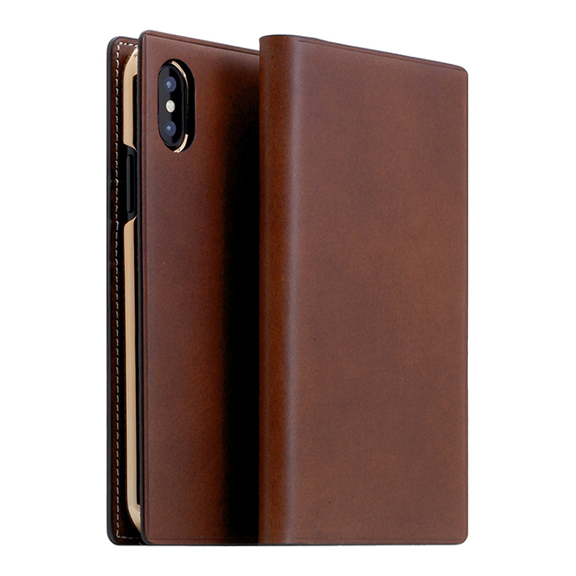 【iPhoneXS/X ケース】Buttero Leather Case (ブラウン)サブ画像