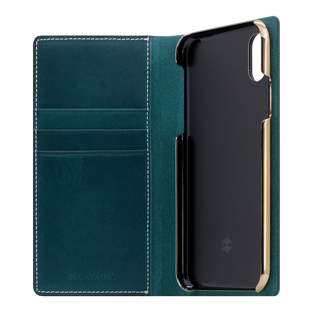 【iPhoneXS/X ケース】Buttero Leather Case (ブルー)サブ画像