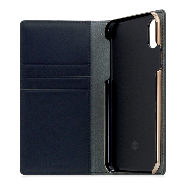 【iPhoneXS/X ケース】Edition Calf Skin Leather Diary (ネイビー)goods_nameサブ画像