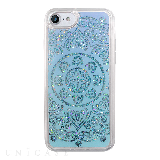 【iPhoneSE(第3/2世代)/8/7 ケース】Sparkle case (White lace)