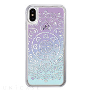 【iPhoneXS/X ケース】Sparkle case (White lace)