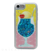 【iPhoneSE(第3/2世代)/8/7/6s/6 ケース】Glitter Case (クリームソーダ ブルー)