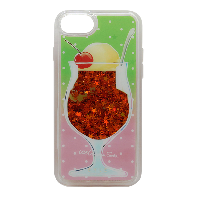 【iPhoneSE(第3/2世代)/8/7/6s/6 ケース】Glitter Case (クリームソーダ オレンジ)サブ画像