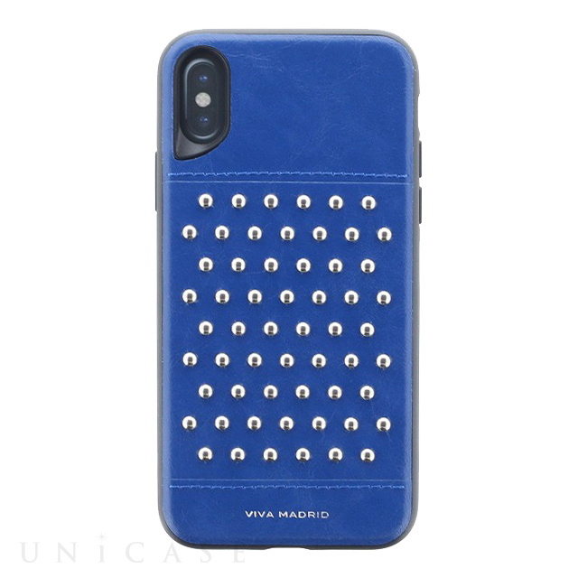 【iPhoneXS/X ケース】シェル型ケース/スタッズ/Tacho Collection (Cobalt(Blue))