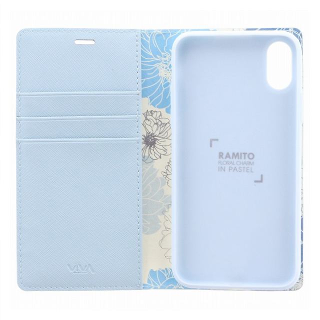 【iPhoneXS/X ケース】手帳型ケース/薄型PU/Ramito Collection/Forget-me-not(Blue)サブ画像