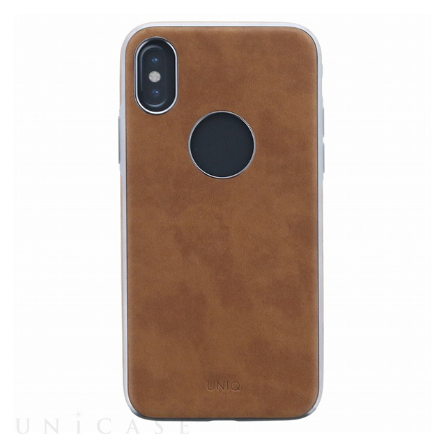【iPhoneXS/X ケース】シェル型ケース/ソフトPU/Glacier Luxe Heritage/Fawn (Camel)