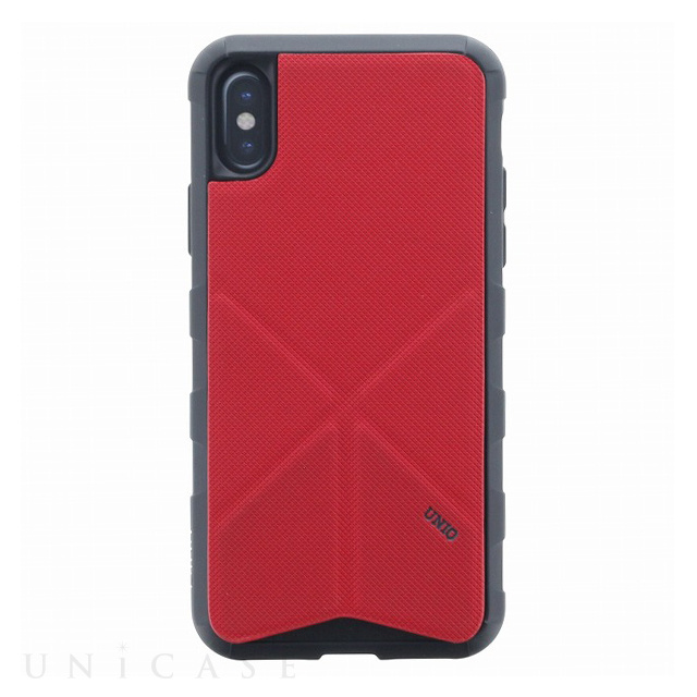 【iPhoneXS/X ケース】シェル型ケース/タフPU/Transforma Rigor/Coral (Red)