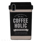 【iPhoneXS/X ケース】Cafe Tumbler Case (ブラック)