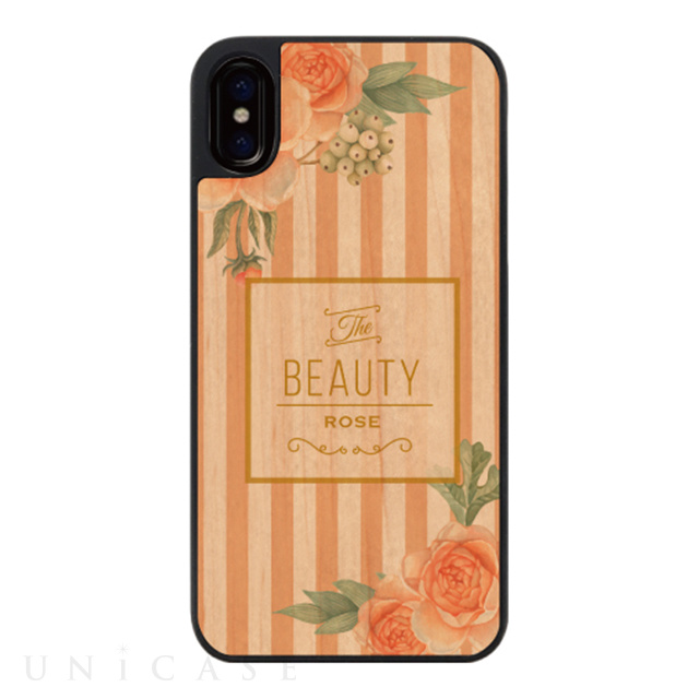 【iPhoneXS/X ケース】ウッディフォトケース (the beauty rose)