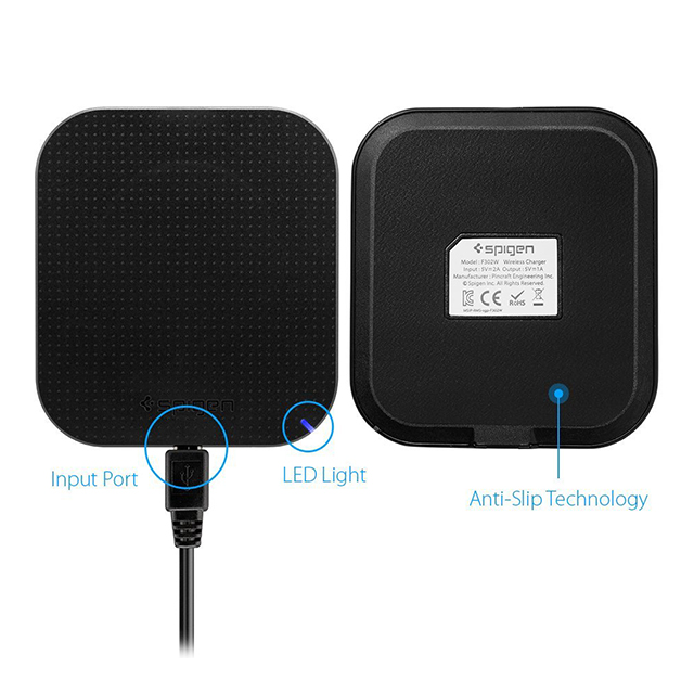 F302W Wireless Charger Black (5W)goods_nameサブ画像