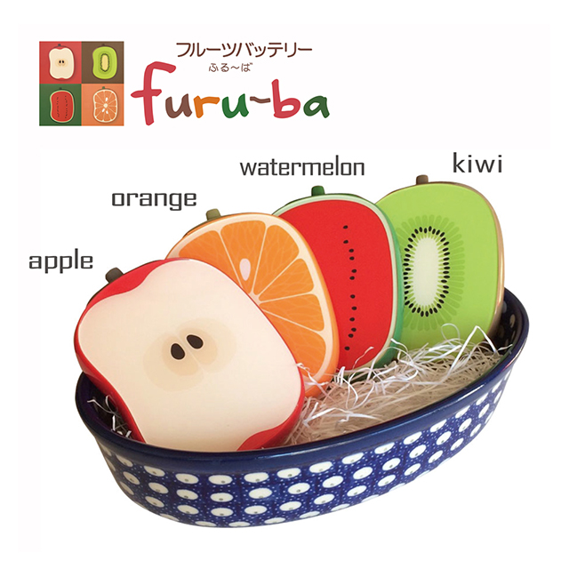 フルーバfuru-baモバイルバッテリー4000 (リンゴ)サブ画像