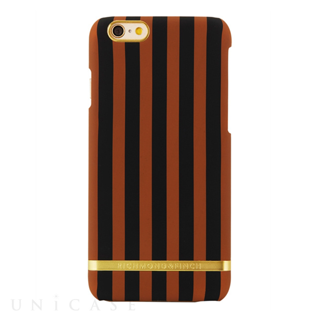 【iPhone6s/6 ケース】R＆F Classic (Satin Stripe/Chocolate)