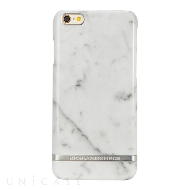 【iPhone6s/6 ケース】R＆F Classic (White Marble/Silver)