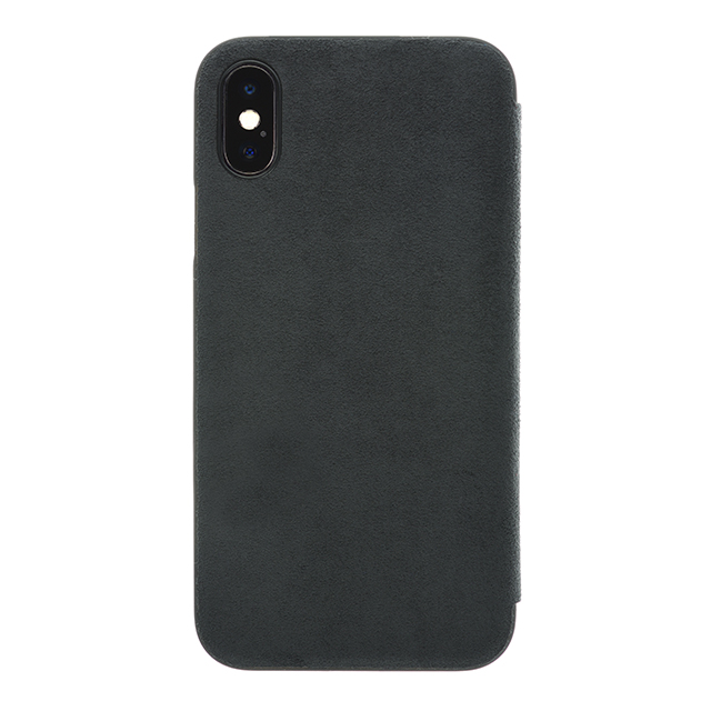 【iPhoneX ケース】Ultrasuede Flip Case (Asphalt)サブ画像