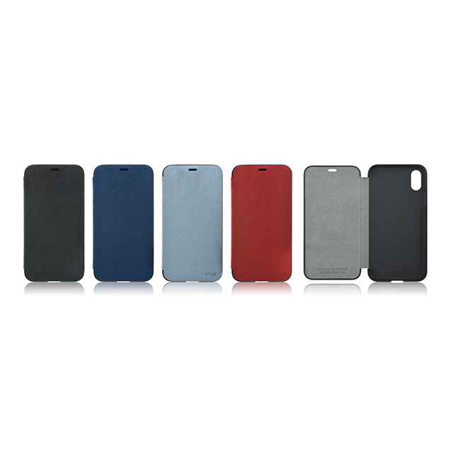 【iPhoneX ケース】Ultrasuede Flip Case (Asphalt)goods_nameサブ画像