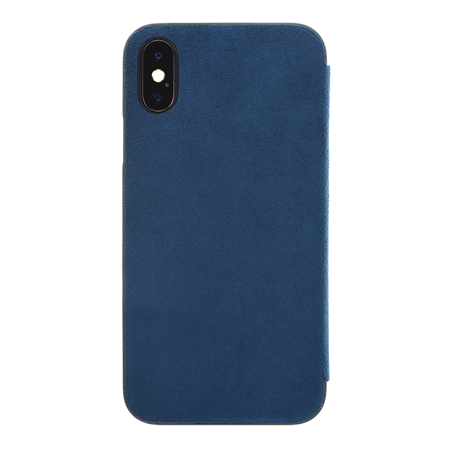 【iPhoneX ケース】Ultrasuede Flip Case (Blue)goods_nameサブ画像