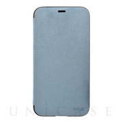 【iPhoneX ケース】Ultrasuede Flip Case (Sky)