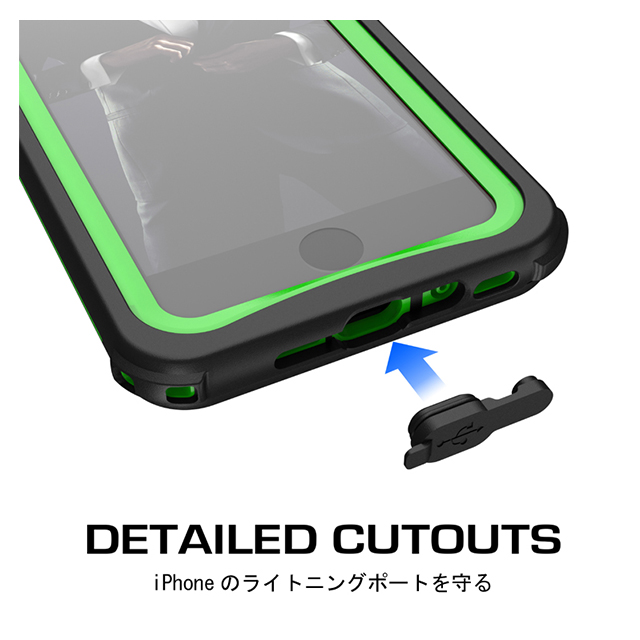 【iPhone8 Plus ケース】Nautical (Green)サブ画像