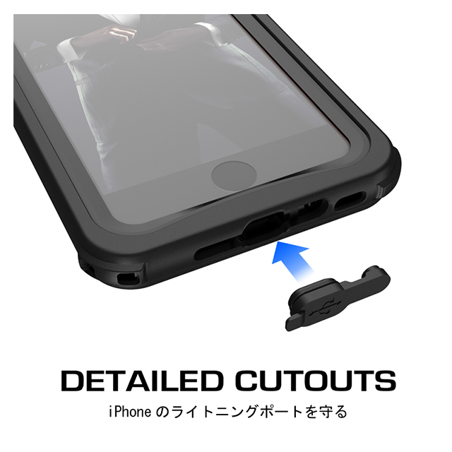 【iPhone8 Plus ケース】Nautical (Black)サブ画像