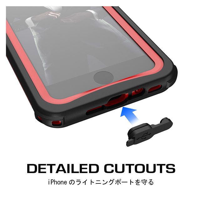 【iPhone8 Plus ケース】Nautical (Red)サブ画像