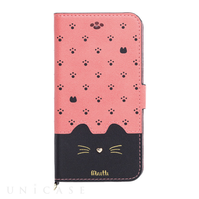【iPhoneSE(第3/2世代)/8/7/6s/6 ケース】Minette (Pink-Black)