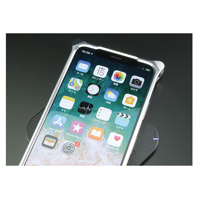 【iPhoneXS/X ケース】ソリッドバンパー (シルバー)goods_nameサブ画像