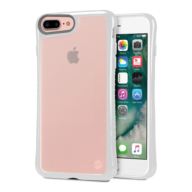 【iPhone8 Plus/7 Plus ケース】HYBRID SHELL + TUNEGLASS 耐衝撃クリアケース (グレイ)goods_nameサブ画像