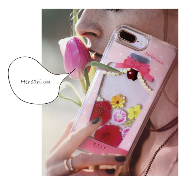 【iPhone8 Plus/7 Plus ケース】Glitter Case (ハーバリウム ピンク)goods_nameサブ画像