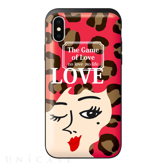 【iPhoneXS/X ケース】iSPACE デザインケース (The Game of Love 01 ヒョウ)