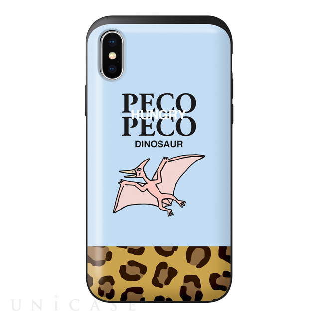 【iPhoneXS/X ケース】iSPACE デザインケース (PECO PECO プテラ ヒョウ)