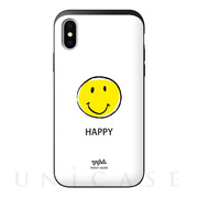 【iPhoneXS/X ケース】iSPACE デザインケース (HAPPY)