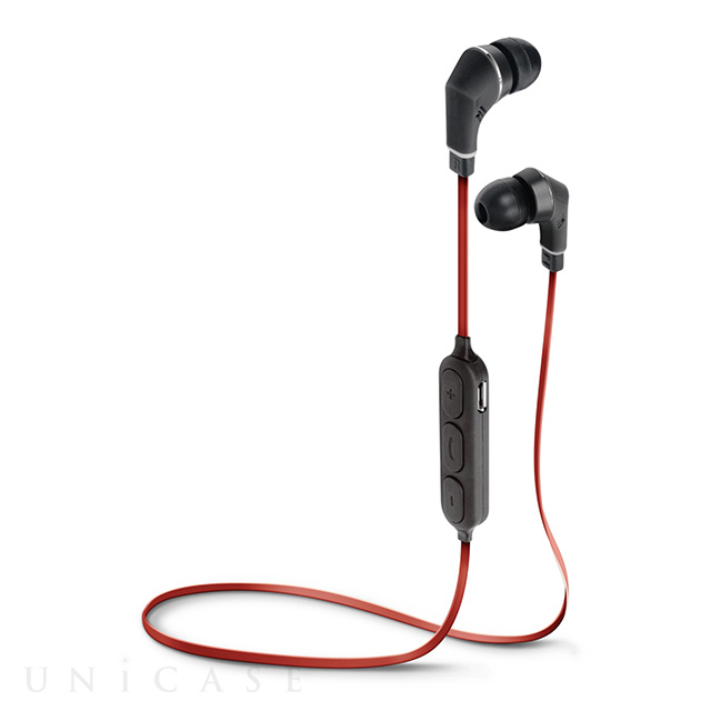 ワイヤレスイヤホン Bluetooth4 1搭載 ワイヤレスステレオイヤホン レッド ブラック Pga Iphoneケースは Unicase