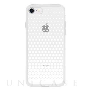 【iPhoneSE(第2世代)/8/7 ケース】MONOCHROME CASE for iPhoneSE(第2世代)/8/7 (Gradation Dot White)