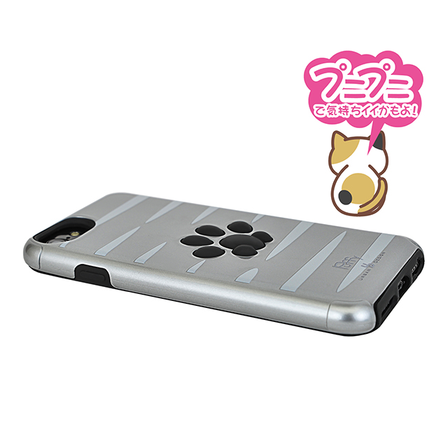 【iPhoneSE(第3/2世代)/8/7/6s/6 ケース】Nikukyu Hybrid Case (Tora Silver)サブ画像
