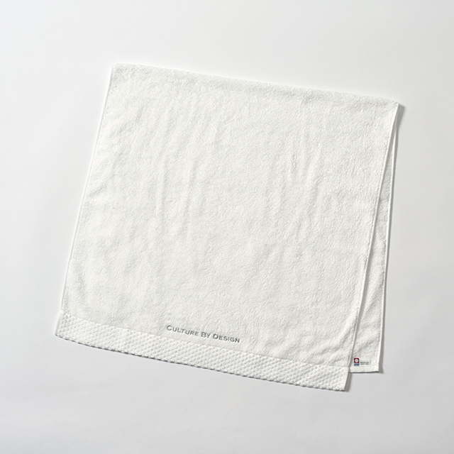 COTTON BATH TOWEL SET WHITE × ROSE SMOKE/コットンバスタオル ホワイト×ローズスモーク 2枚セットサブ画像