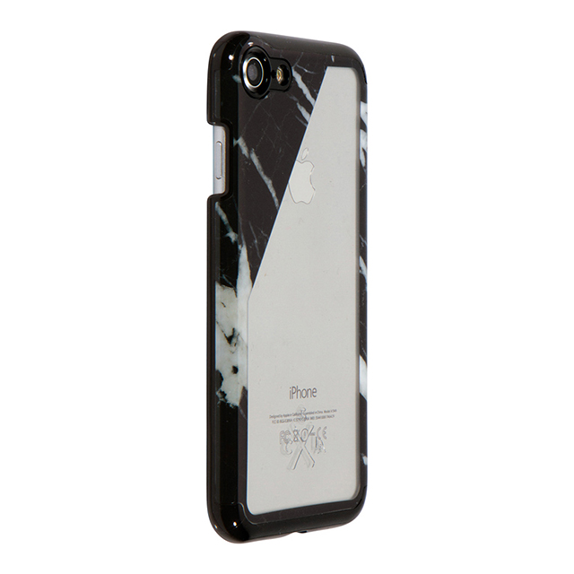 【iPhoneSE(第3/2世代)/8/7 ケース】Case Study Clear Case (Black Marble Slant)goods_nameサブ画像