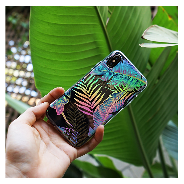 【iPhoneXS/X ケース】Hologram Clear Case (Palm Leaves)goods_nameサブ画像