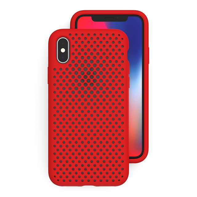 【iPhoneXS/X ケース】Mesh Case (Red)goods_nameサブ画像