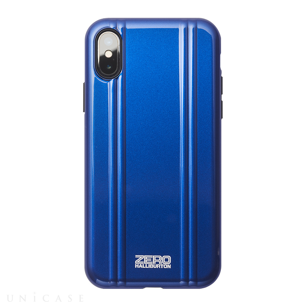 【iPhoneX ケース】ZERO HALLIBURTON Shockproof case for iPhone X(BLUE)