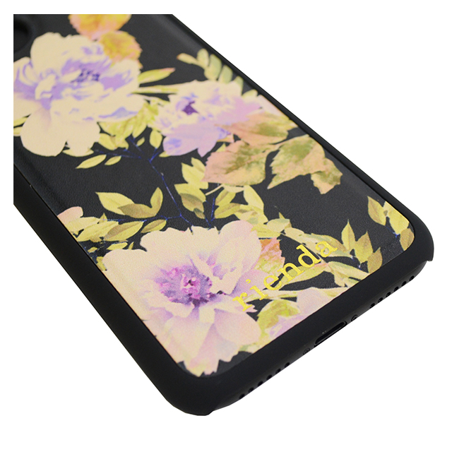 【iPhoneSE(第3/2世代)/8/7/6s/6 ケース】rienda プリント背面ケース VINTAGE ROSE (BLACK)goods_nameサブ画像