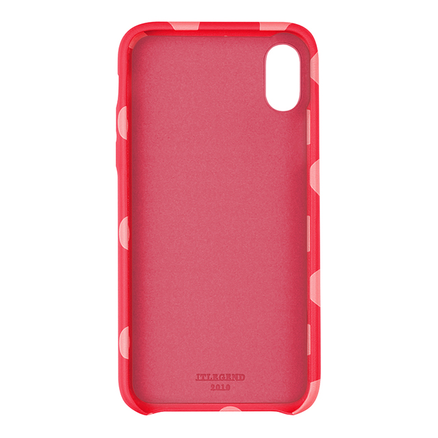 【iPhoneX ケース】Polka PU Leather Back Case (Berry Blossom)サブ画像