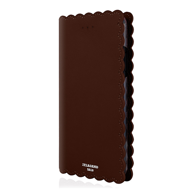 【iPhoneXS/X ケース】Biscuit Cowhide Leather Flip case (Cocoa)goods_nameサブ画像