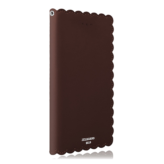 【iPhoneXS/X ケース】Biscuit Cowhide Leather Flip case (Cocoa)サブ画像