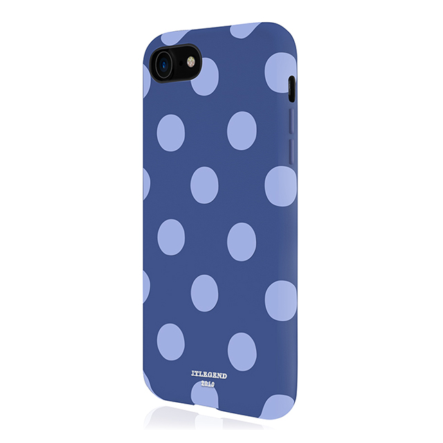 【iPhone8/7 ケース】Polka PU Leather Back Case (Blue Jazz)サブ画像