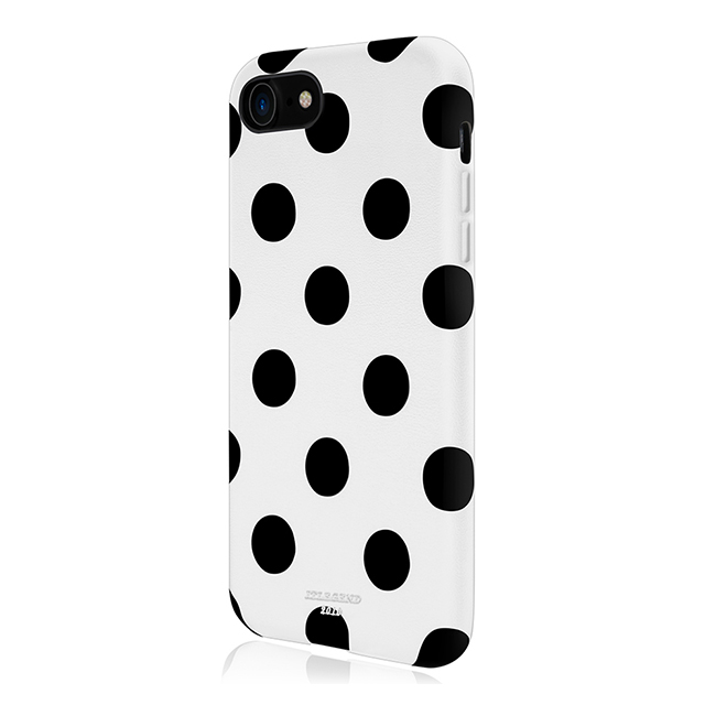 【iPhone8/7 ケース】Polka PU Leather Back Case (White Polka)サブ画像