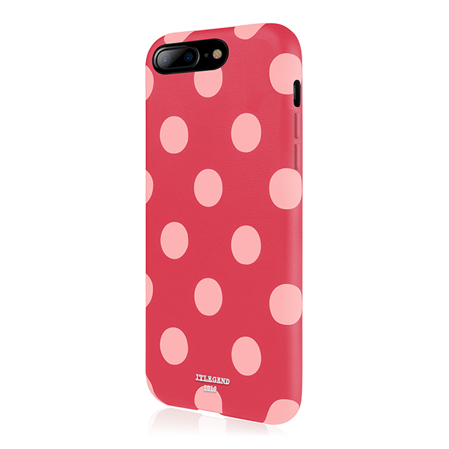 【iPhone8 Plus/7 Plus ケース】Polka PU Leather Back Case (Berry Blossom)サブ画像