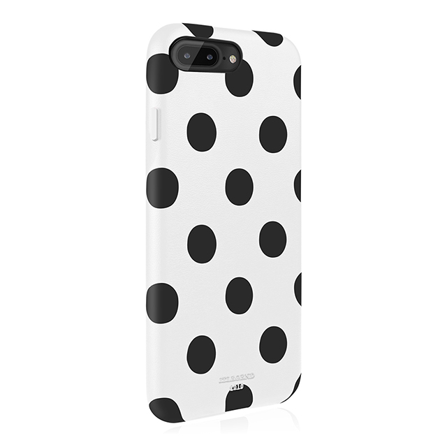【iPhone8 Plus/7 Plus ケース】Polka PU Leather Back Case (White Polka)サブ画像