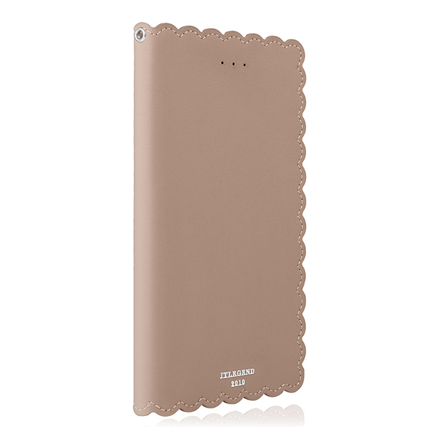 【iPhone8 Plus/7 Plus ケース】Biscuit Cowhide Leather Flip case (Apricot)goods_nameサブ画像
