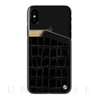 【iPhoneXS/X ケース】DualFit (BlackAlligator)