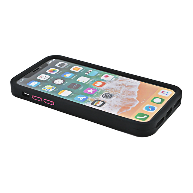 【iPhoneXS/X ケース】iPhoneX case logo (Black×Pink)goods_nameサブ画像